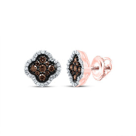 14K Rose Gold Diamond Stud Earrings - Splendid Jewellery