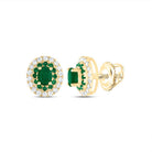 Emerald Stud Earrings with Natural Sparkle Gift Edition - Splendid Jewellery