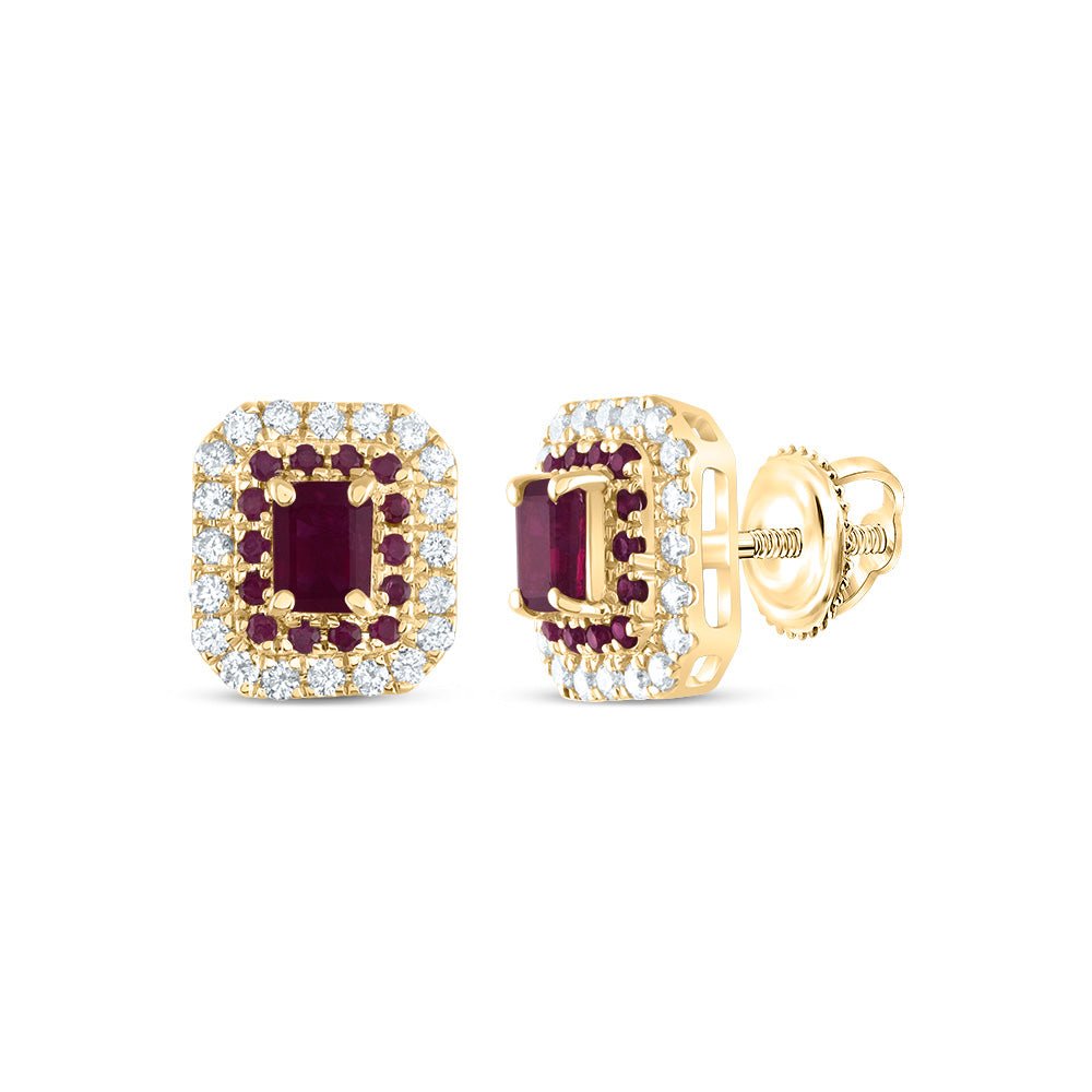 Ruby Fine Jewellery Stud Earrings with Elegant Styling - Splendid Jewellery