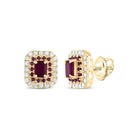 Ruby Fine Jewellery Stud Earrings with Elegant Styling - Splendid Jewellery