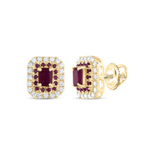 Load image into Gallery viewer, Ruby Fine Jewellery Stud Earrings with Elegant Styling - Splendid Jewellery
