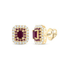 Ruby Fine Jewellery Stud Earrings with Elegant Styling - Splendid Jewellery