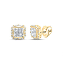 Load image into Gallery viewer, 10K Yellow Gold Elegant Earrings with Diamond with Fine Detail - Splendid Jewellery