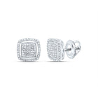 10K White Gold Elegant Earrings with Diamond Gift Edition - Splendid Jewellery