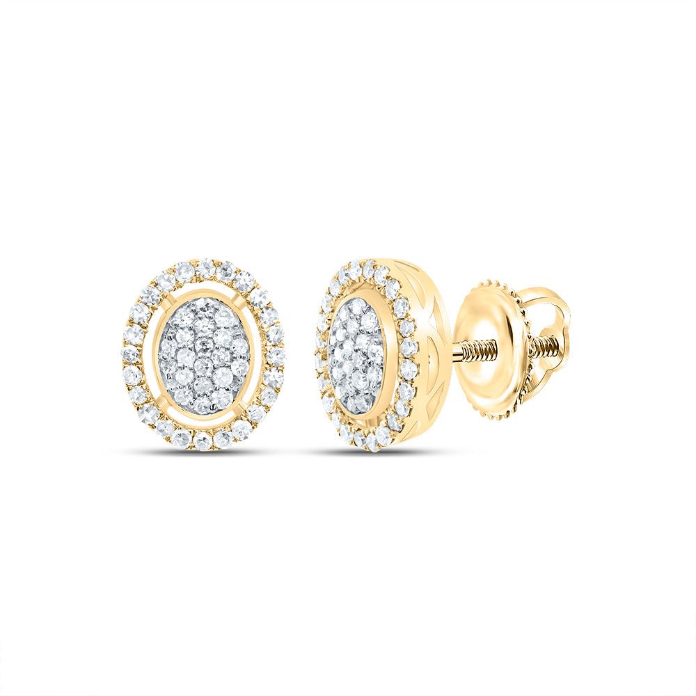 10K Yellow Gold Diamond Earrings for Everyday Wear with Elegant Styling - Splendid Jewellery