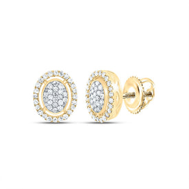 10K Yellow Gold Diamond Earrings for Everyday Wear with Elegant Styling - Splendid Jewellery
