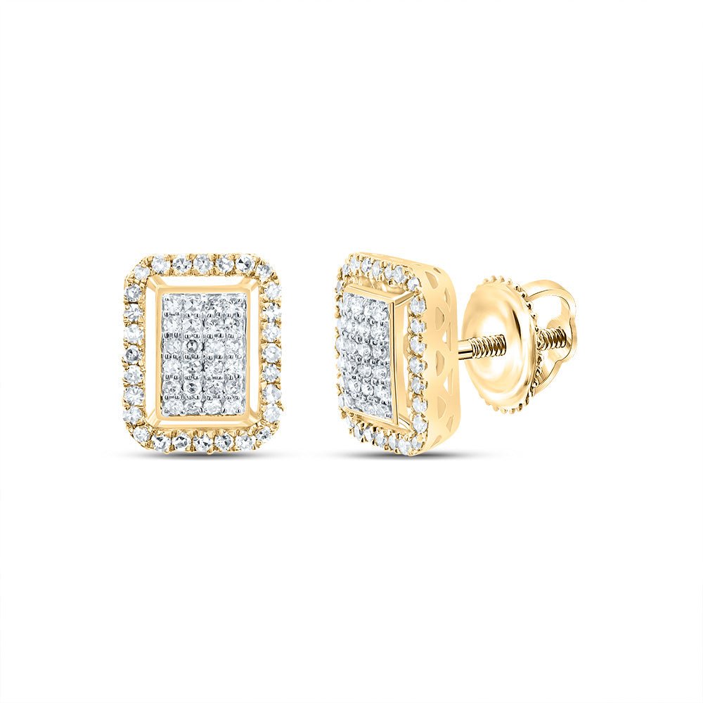 Emerald Earrings in 10K Yellow Gold - Splendid Jewellery