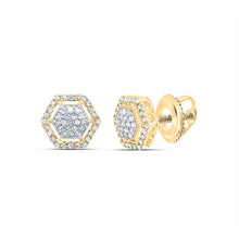 Load image into Gallery viewer, 10K Yellow Gold Luxury Diamond Stud Earrings for Everyday Wear - Splendid Jewellery