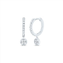 Load image into Gallery viewer, 10K White Gold Diamond Earrings with Elegant Styling - Splendid Jewellery