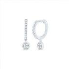 10K White Gold Diamond Earrings with Elegant Styling - Splendid Jewellery