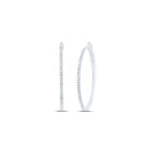 10K White Gold Gift - Ready Diamond Earrings Gift Edition - Splendid Jewellery