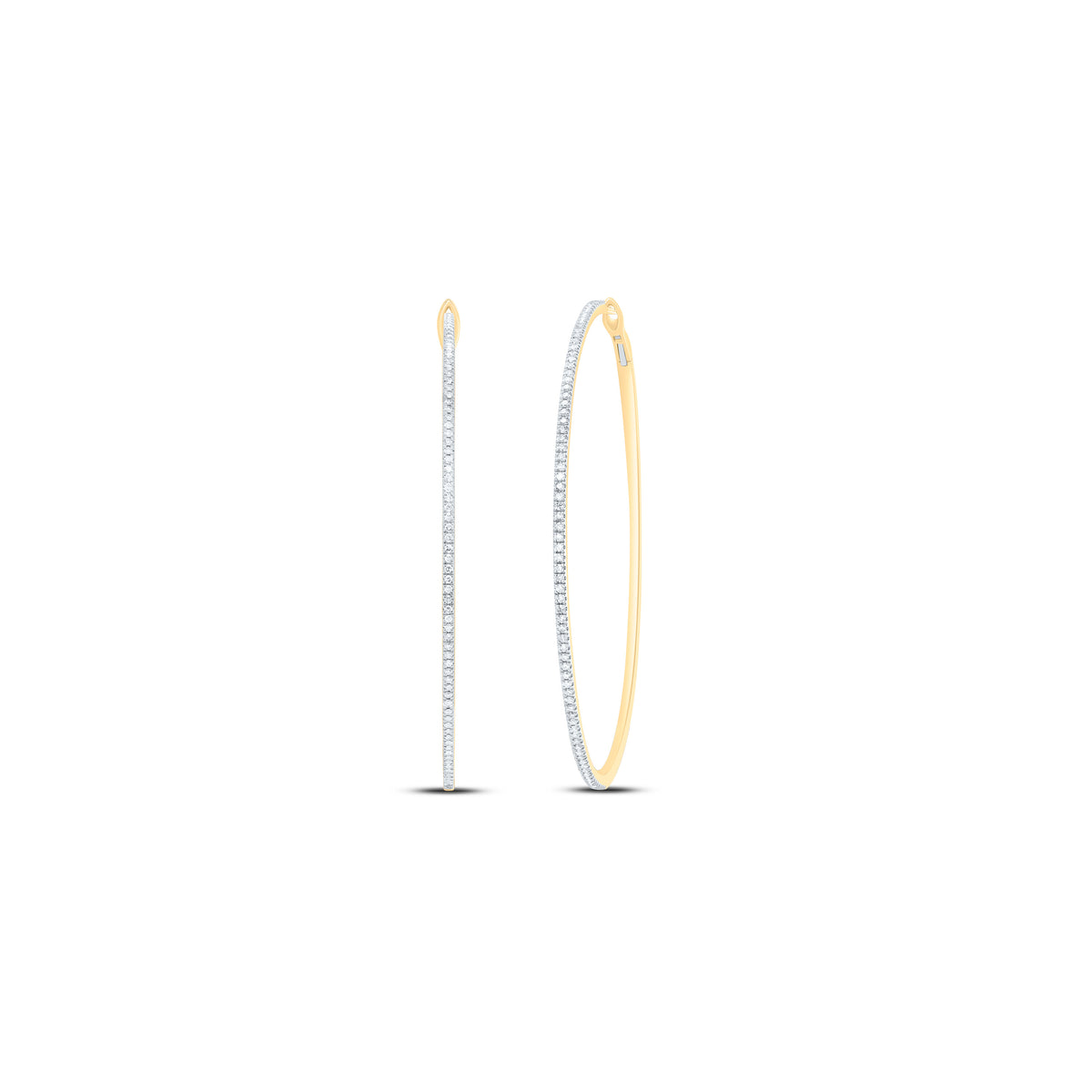 Diamond Fine Jewellery Hoop Earrings with Elegant Styling - Splendid Jewellery