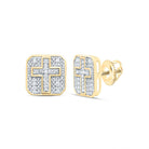 Diamond Stud Earrings in Gold - Splendid Jewellery