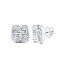 Load image into Gallery viewer, Sterling Silver Luxury Diamond Stud Earrings Gift Edition - Splendid Jewellery