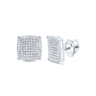 Sterling Silver Diamond Earrings for Everyday Wear Gift Edition - Splendid Jewellery