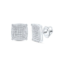 Load image into Gallery viewer, Sterling Silver Diamond Earrings for Everyday Wear Gift Edition - Splendid Jewellery