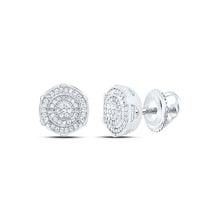 Load image into Gallery viewer, Sterling Silver Diamond Stud Earrings 1/4 Cttw - Splendid Jewellery