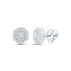 Sterling Silver Diamond Stud Earrings 1/4 Cttw - Splendid Jewellery