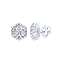 Load image into Gallery viewer, Sterling Silver Diamond Earrings for Everyday Wear with Fine Detail - Splendid Jewellery