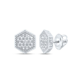 Sterling Silver Diamond Earrings for Everyday Wear with Fine Detail - Splendid Jewellery