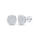 Diamond Stud Earrings in Sterling Silver Gift Edition - Splendid Jewellery