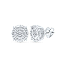 Load image into Gallery viewer, Diamond Stud Earrings in Sterling Silver Gift Edition - Splendid Jewellery