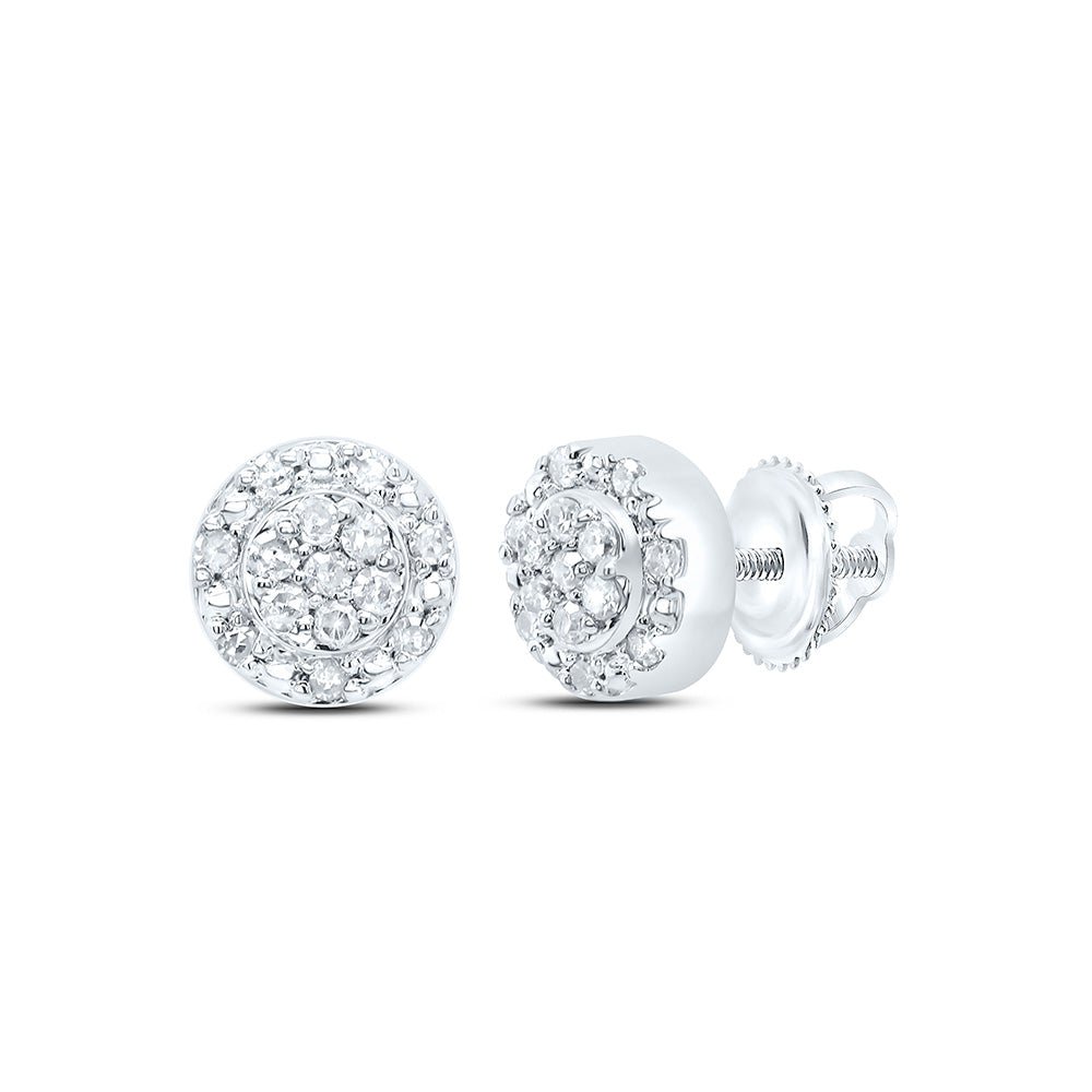 Sterling Silver Diamond Earrings for Everyday Wear for Everyday Wear - Splendid Jewellery