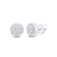 Load image into Gallery viewer, Sterling Silver Diamond Earrings for Everyday Wear for Everyday Wear - Splendid Jewellery