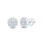 Sterling Silver Diamond Earrings for Everyday Wear for Everyday Wear - Splendid Jewellery