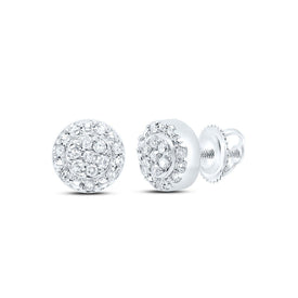 Sterling Silver Diamond Earrings for Everyday Wear for Everyday Wear - Splendid Jewellery