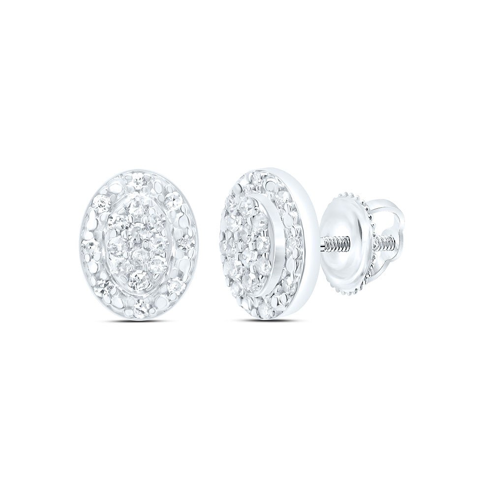 Sterling Silver Diamond Earrings for Everyday Wear with Natural Sparkle - Splendid Jewellery