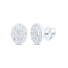 Load image into Gallery viewer, Sterling Silver Diamond Earrings for Everyday Wear with Natural Sparkle - Splendid Jewellery