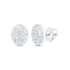 Sterling Silver Diamond Earrings for Everyday Wear with Natural Sparkle - Splendid Jewellery