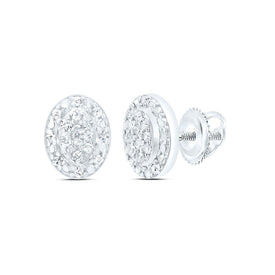 Sterling Silver Diamond Earrings for Everyday Wear with Natural Sparkle - Splendid Jewellery
