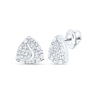 Sterling Silver Diamond Stud Earrings 1/4 Cttw Gift Edition - Splendid Jewellery