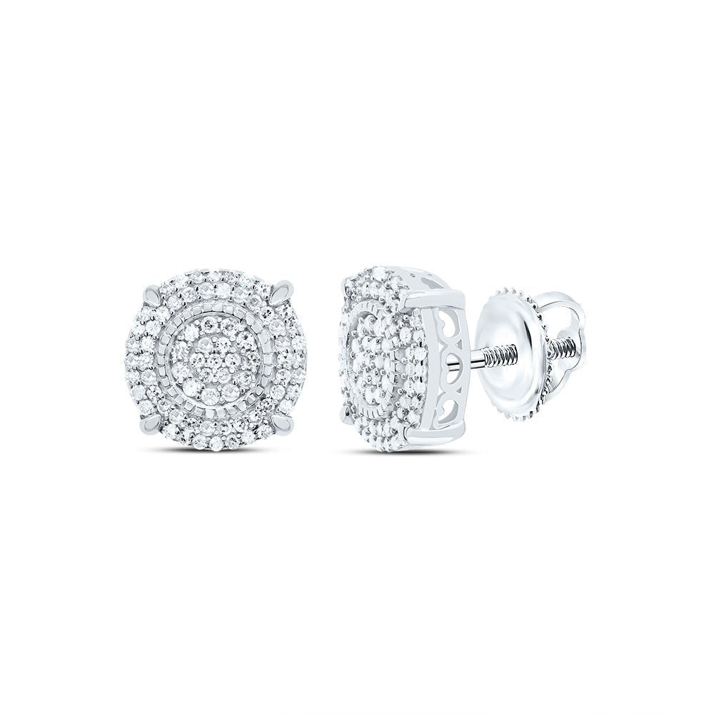 Sterling Silver Modern Diamond Earrings for Everyday Wear - Splendid Jewellery