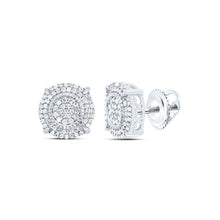 Load image into Gallery viewer, Sterling Silver Modern Diamond Earrings for Everyday Wear - Splendid Jewellery