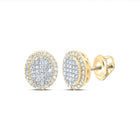 10K Yellow Gold Diamond Stud Earrings 1/3 Cttw Gift Edition - Splendid Jewellery
