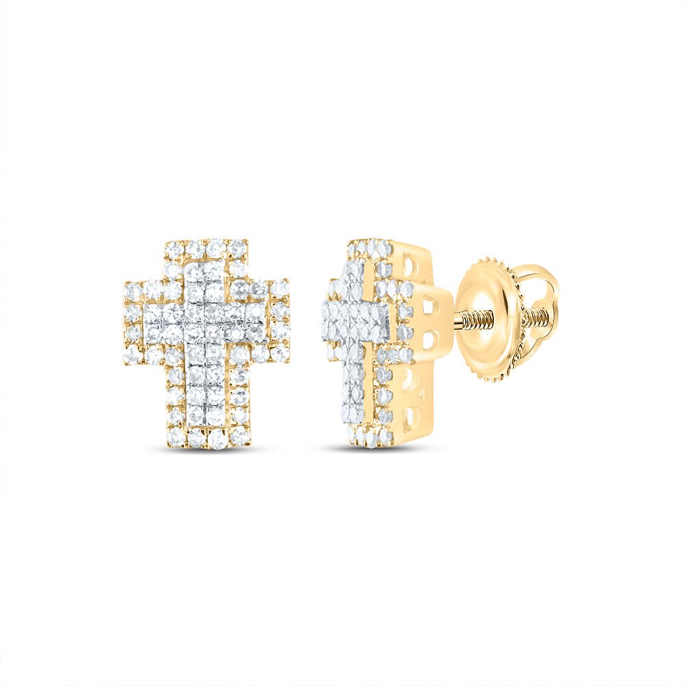 10K Yellow Gold Luxury Diamond Earrings Gift Edition - Splendid Jewellery