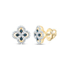 10K Yellow Gold Gift - Ready Diamond Earrings with Elegant Styling - Splendid Jewellery