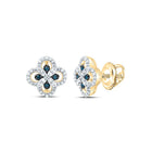 10K Yellow Gold Gift - Ready Diamond Earrings with Elegant Styling - Splendid Jewellery