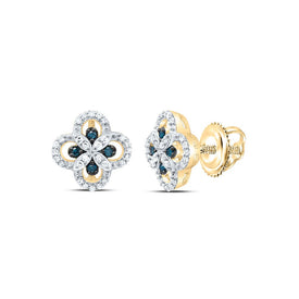 10K Yellow Gold Gift - Ready Diamond Earrings with Elegant Styling - Splendid Jewellery