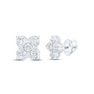 10K White Gold Luxury Diamond Stud Earrings Gift Edition - Splendid Jewellery