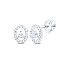 Load image into Gallery viewer, Oval Diamond Stud Earrings 1/6 Cttw - Splendid Jewellery
