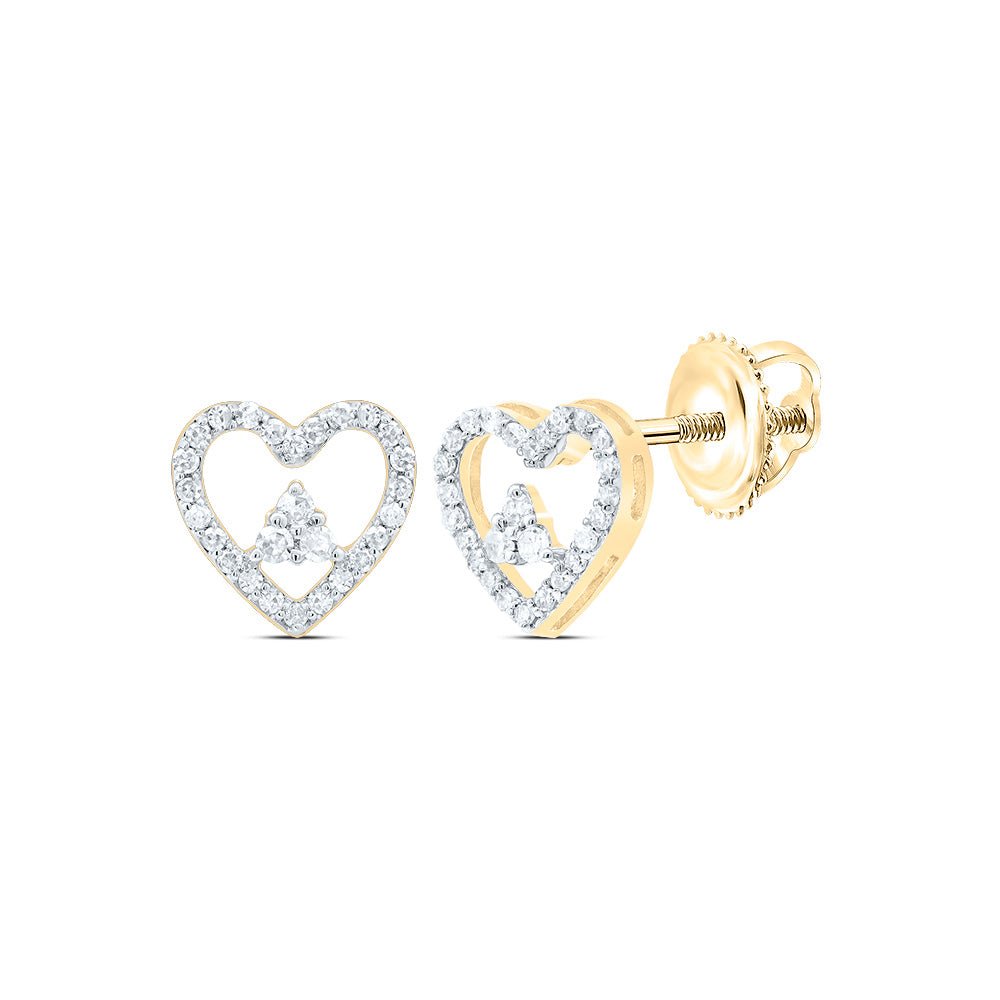10K Yellow Gold Gift - Ready Diamond Earrings Gift Edition - Splendid Jewellery