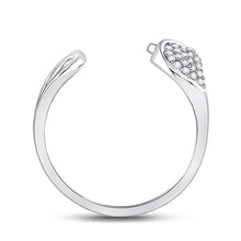 Load image into Gallery viewer, Abstract Brilliance: 14kt White Gold Women's Round Diamond Fashion Ring - Splendid Jewellery