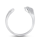 Abstract Brilliance: 14kt White Gold Women's Round Diamond Fashion Ring - Splendid Jewellery