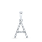 Astonishingly Brilliant Diamond Initial Pendant - Splendid Jewellery