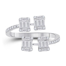 Load image into Gallery viewer, Bisected Brilliance Diamond Fashion Ring - Front View