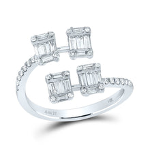 Load image into Gallery viewer, Bisected Brilliance Diamond Fashion Ring - Top View